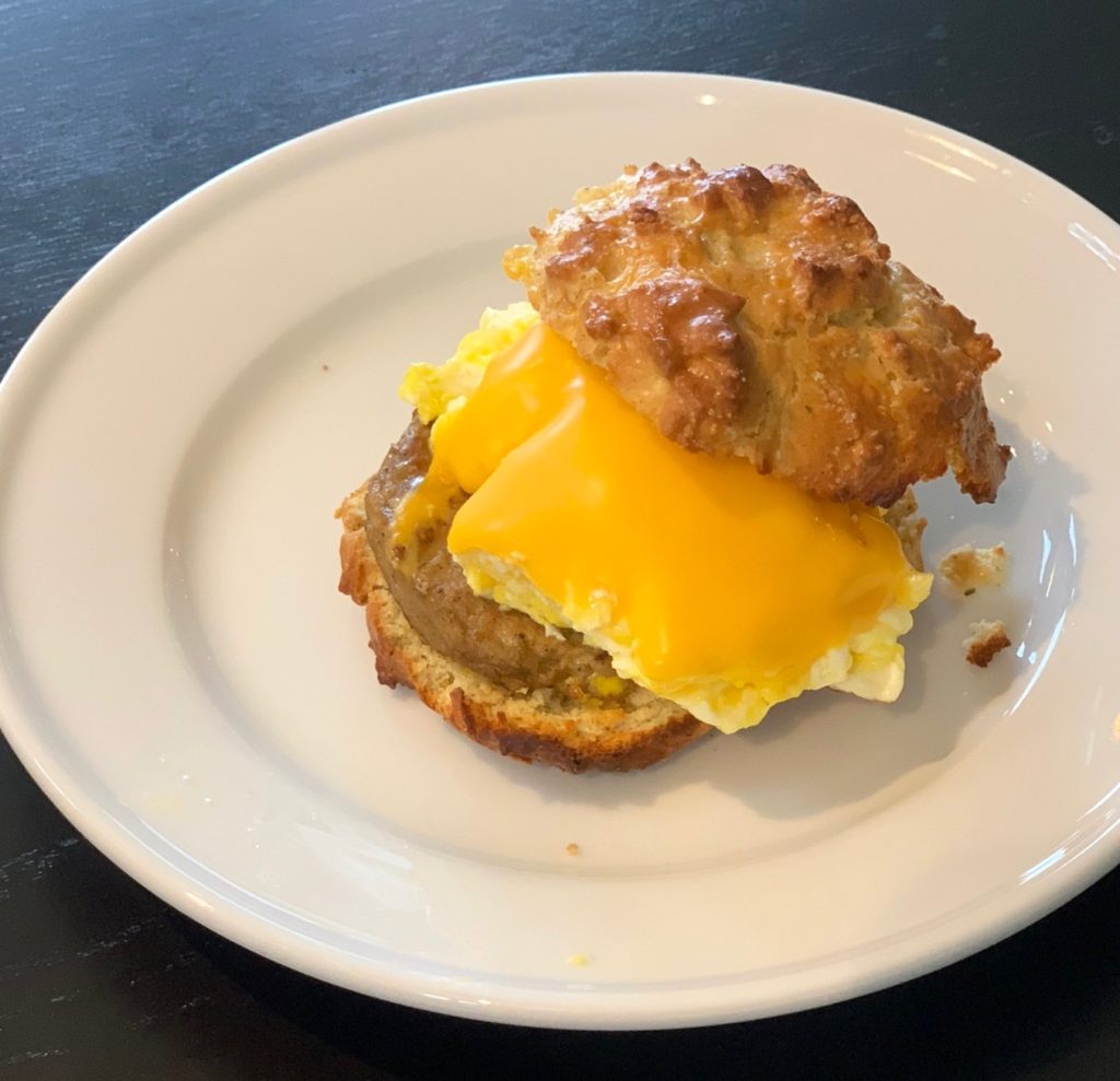 The Ultimate Sausage Egg and Cheese 20/20 Breakfast Sandwich - F-Factor